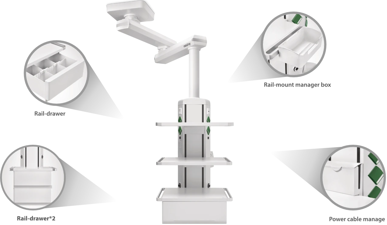 Хирургическая консоль Mindray HyPort P30/P60/P90 — Подвесное решение для хирургии