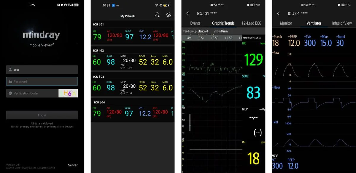Монитор пациента Mindray Mobile Viewer